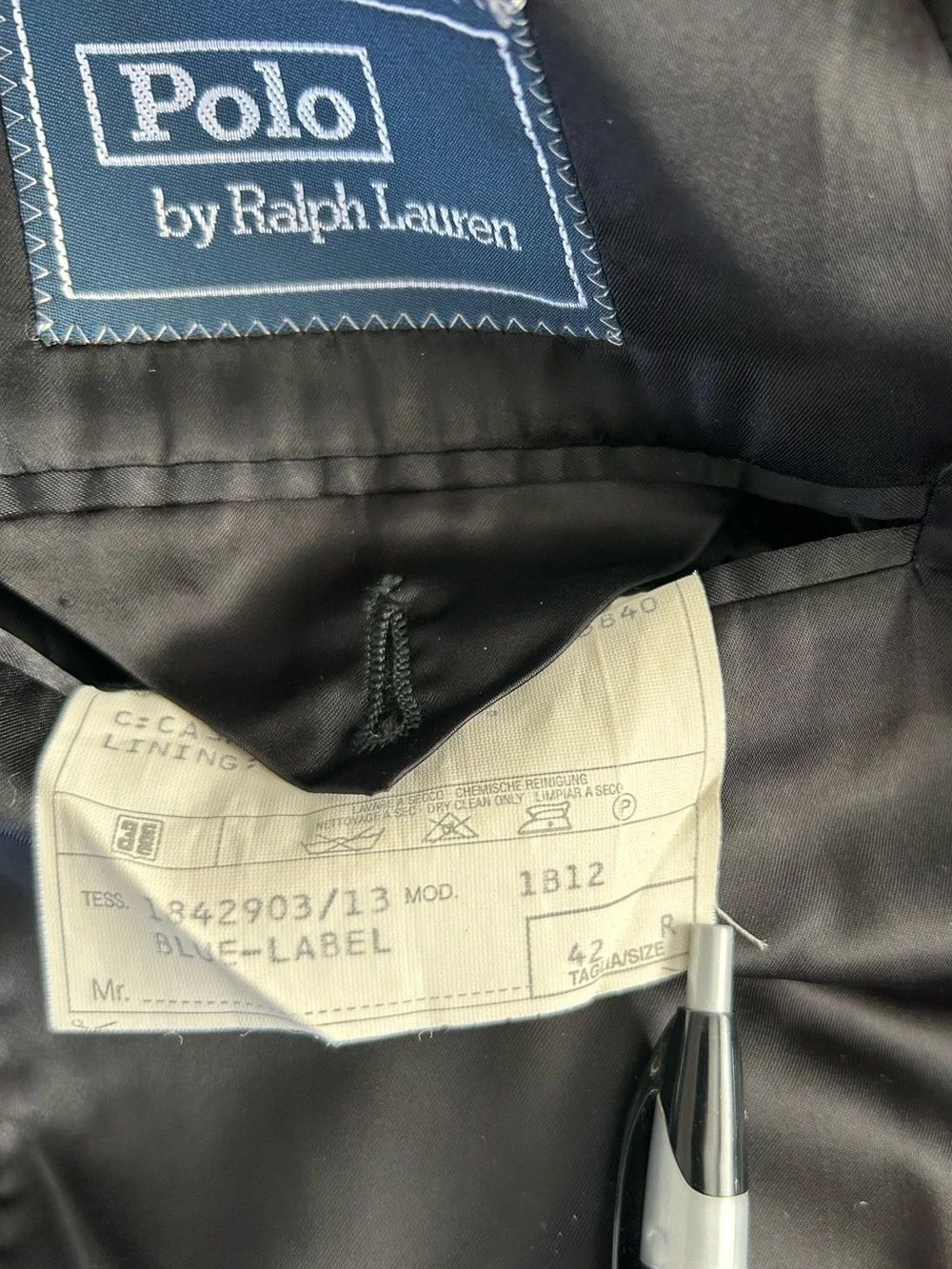 Polo Ralph Lauren 100% Cashmere Overcoat 42R Gray Long Trench Coat Blue Label